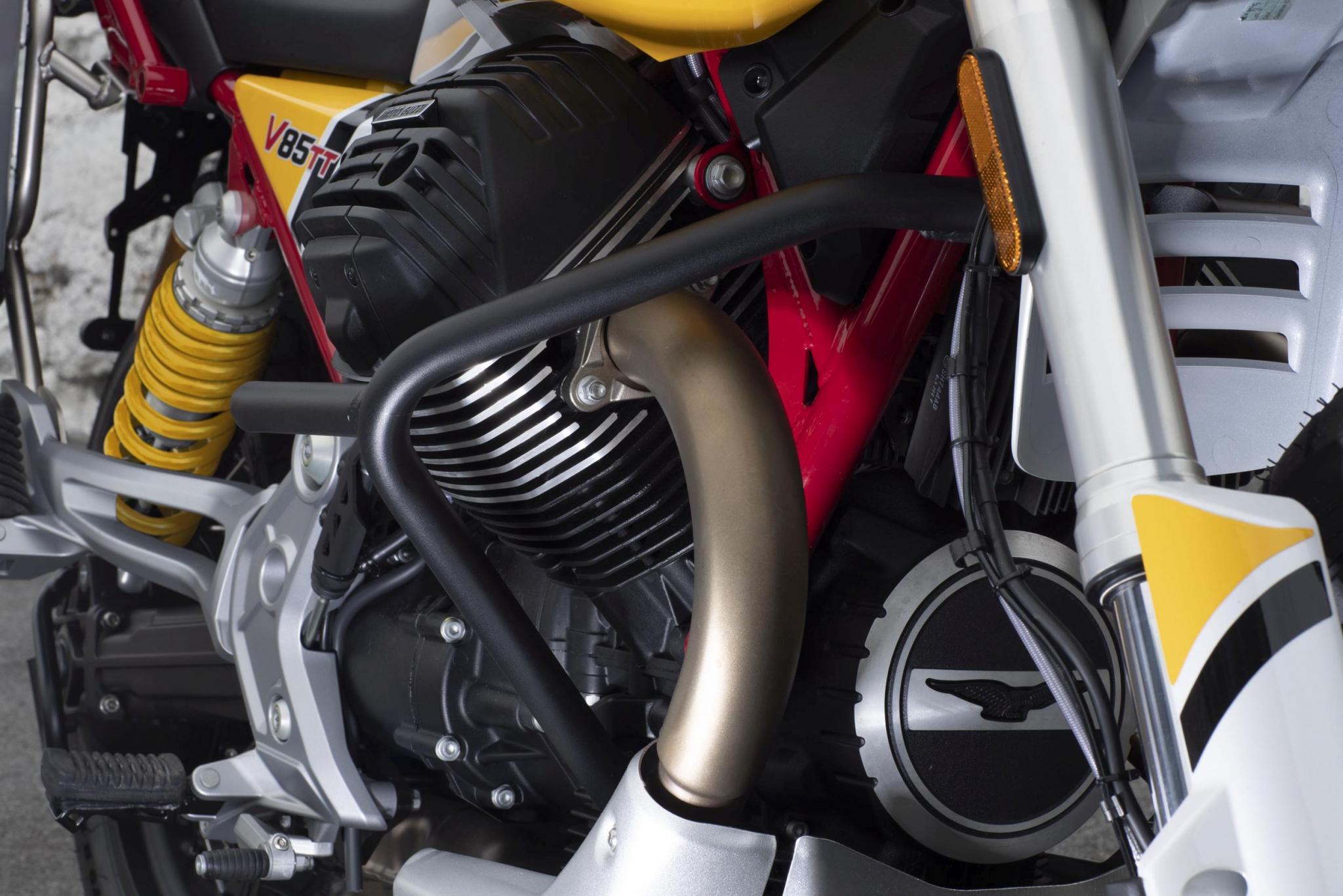 Original Motorschutzbügel, schwarz für Moto Guzzi V85 TT