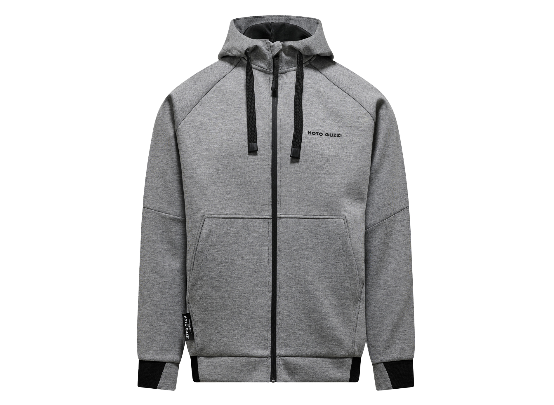 Unisex Hoodie Kapuzenpullover „Moto Guzzi Essential“ grau