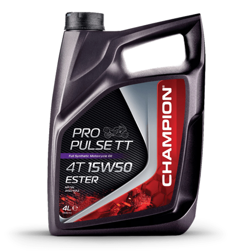 CHAMPION®  Pro Pulse TT 4T 15W-50 Ester Motoröl - 4 Liter